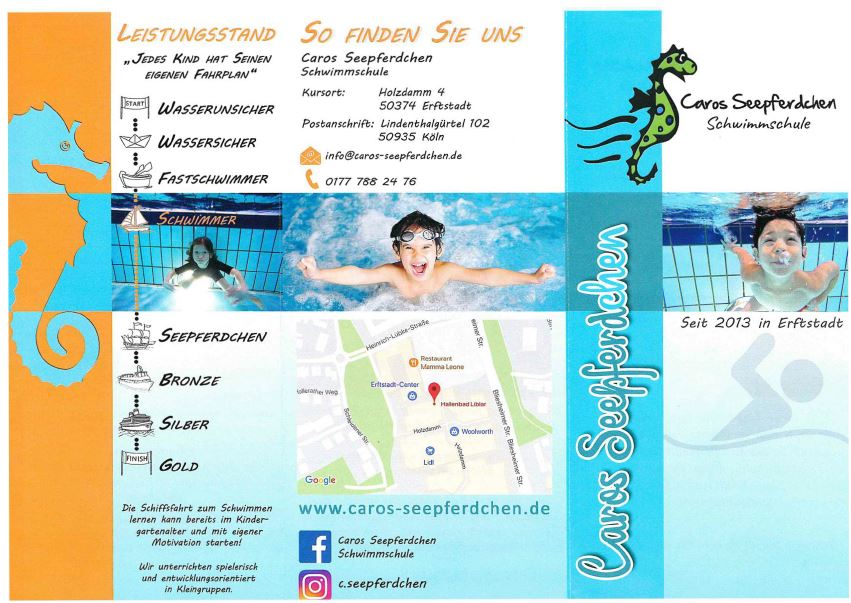 Flyer Caros Seepferdchen